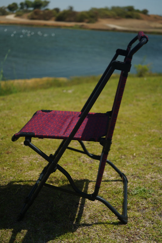 Folding Camping Chair with Table | Steel Outdoor Chair